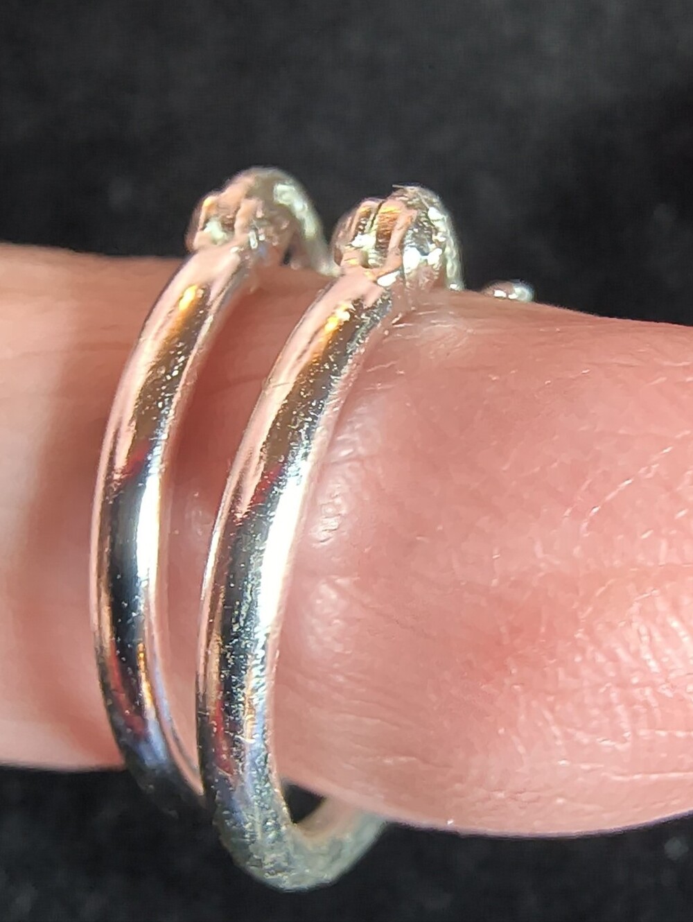 925 Italy Sterling Silver Small Hoop Earrings Classic Polished Minimalist Light - Picture 10 of 11